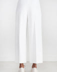 ROSETTA GETTY - Pull On Cropped Straight Pant, White