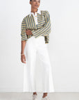 ROSETTA GETTY - Pull On Cropped Straight Pant, White