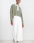 ROSETTA GETTY - Pull On Cropped Straight Pant, White