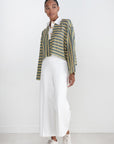 ROSETTA GETTY - Pull On Cropped Straight Pant, White