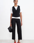ROSETTA GETTY - Pull On Straight Trouser, Black