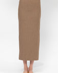 Tube Skirt, Tan & Brown