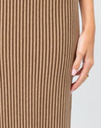 Tube Skirt, Tan & Brown