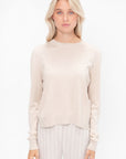 Relaxed Crewneck Sweater, Wheat