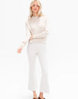 Relaxed Crewneck Sweater, Wheat