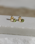 Amalfi Hexagon Earrings, Peridot