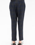 Angela Trousers, Navy & Green