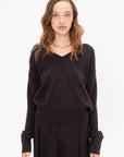 V-Neck Sweater, Brown