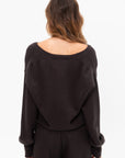 V-Neck Sweater, Brown