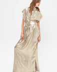 Francesca Sleeveless Dress, Gold