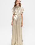 Francesca Sleeveless Dress, Gold