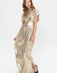 Francesca Sleeveless Dress, Gold