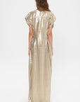 Francesca Sleeveless Dress, Gold