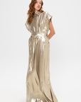 Francesca Sleeveless Dress, Gold