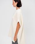 Teddy V Neck Sweater Dress, Ivory