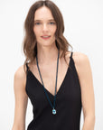 Mudra Necklace, Blue Topaz