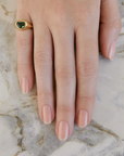 SAUER - Heart Ring, Green Tourmaline