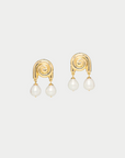 Spiralis Earrings, Pearl