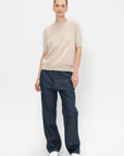 Memphis YFROI - Short Sleeve Sweater, Oatmeal