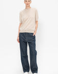 Memphis YFROI - Short Sleeve Sweater, Oatmeal