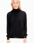 Marrei Ymer - Turtleneck Xtrafine Merino Wool, Black