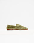 Essenziale Suede Loafer, Khaki