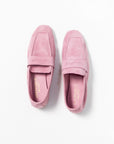 Essenziale Suede Loafer, Soft Lilac