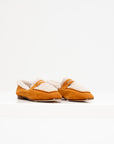 Suede & Shearling Essenziale Loafer, Sand & Cognac