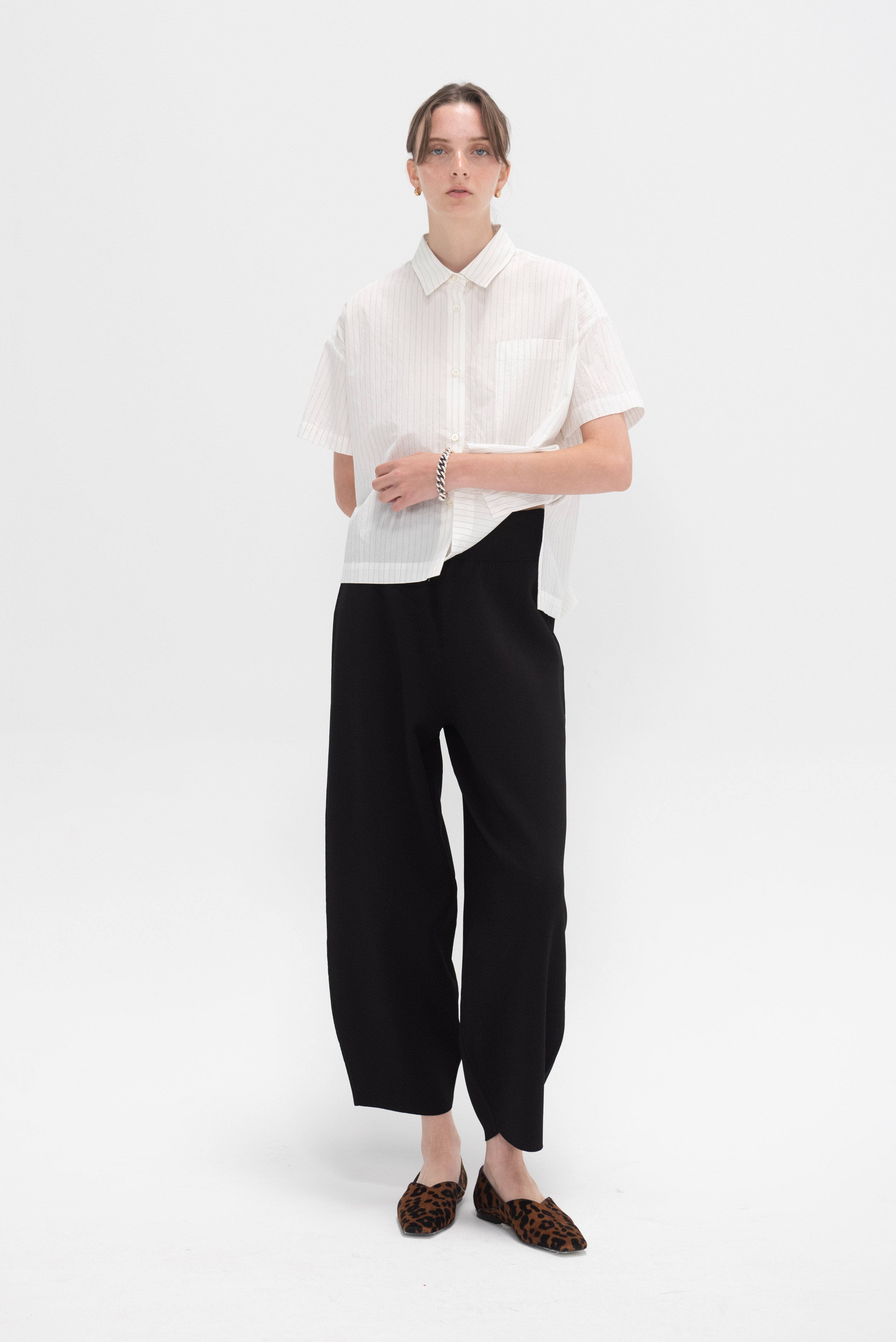 Studio Nicholson Moura, Black Kick Pleat