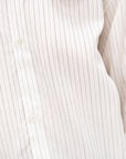 View - Silk Boxy Shirt, Ecru & Black