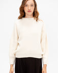 Er Bat Wing Sweater, Ivory