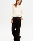 Er Bat Wing Sweater, Ivory