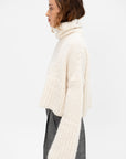 Teddy High Neck Sweater, Ivory