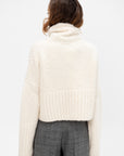 Teddy High Neck Sweater, Ivory