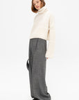 Teddy High Neck Sweater, Ivory