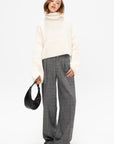 Teddy High Neck Sweater, Ivory