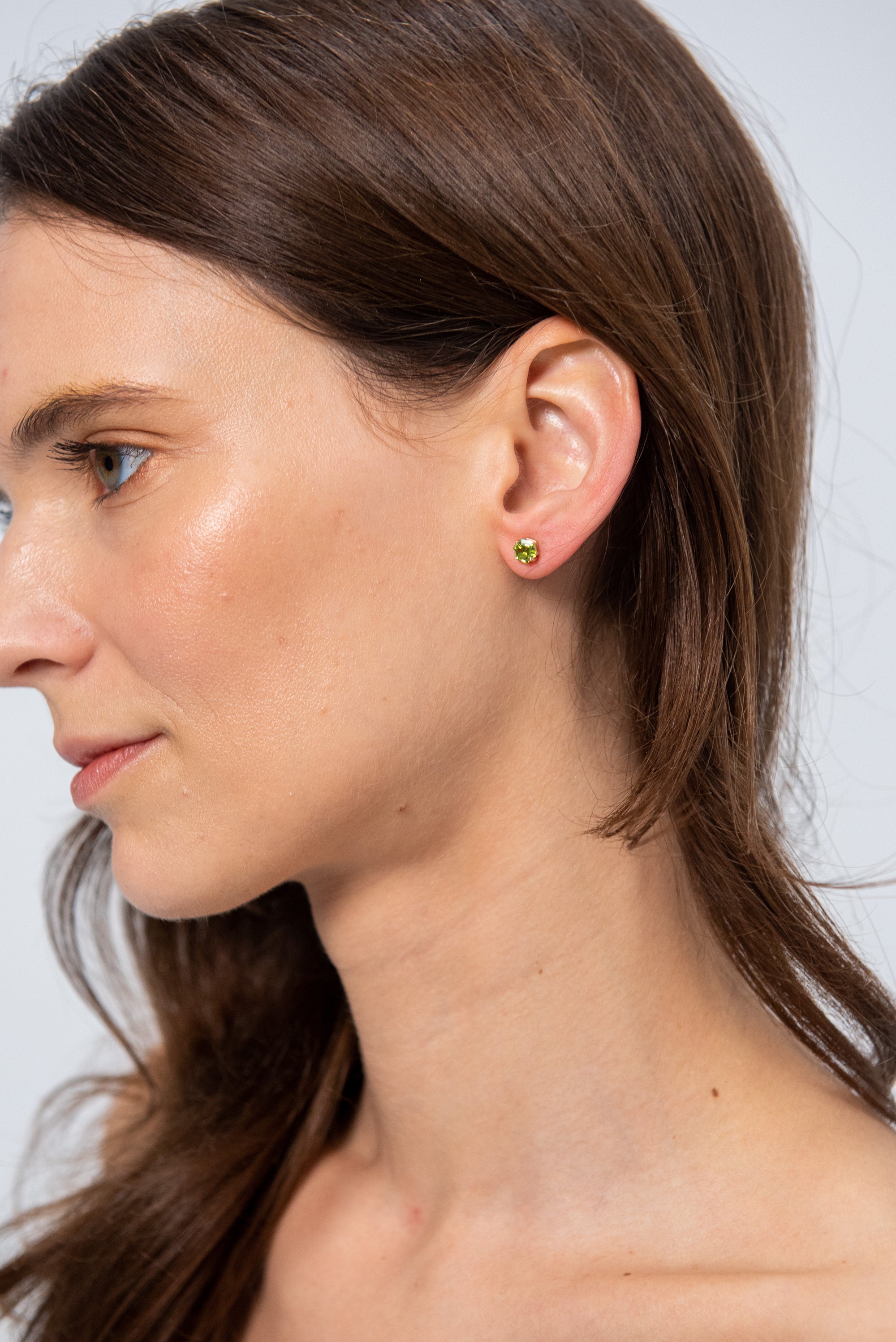 Amalfi Hexagon Earrings, Peridot