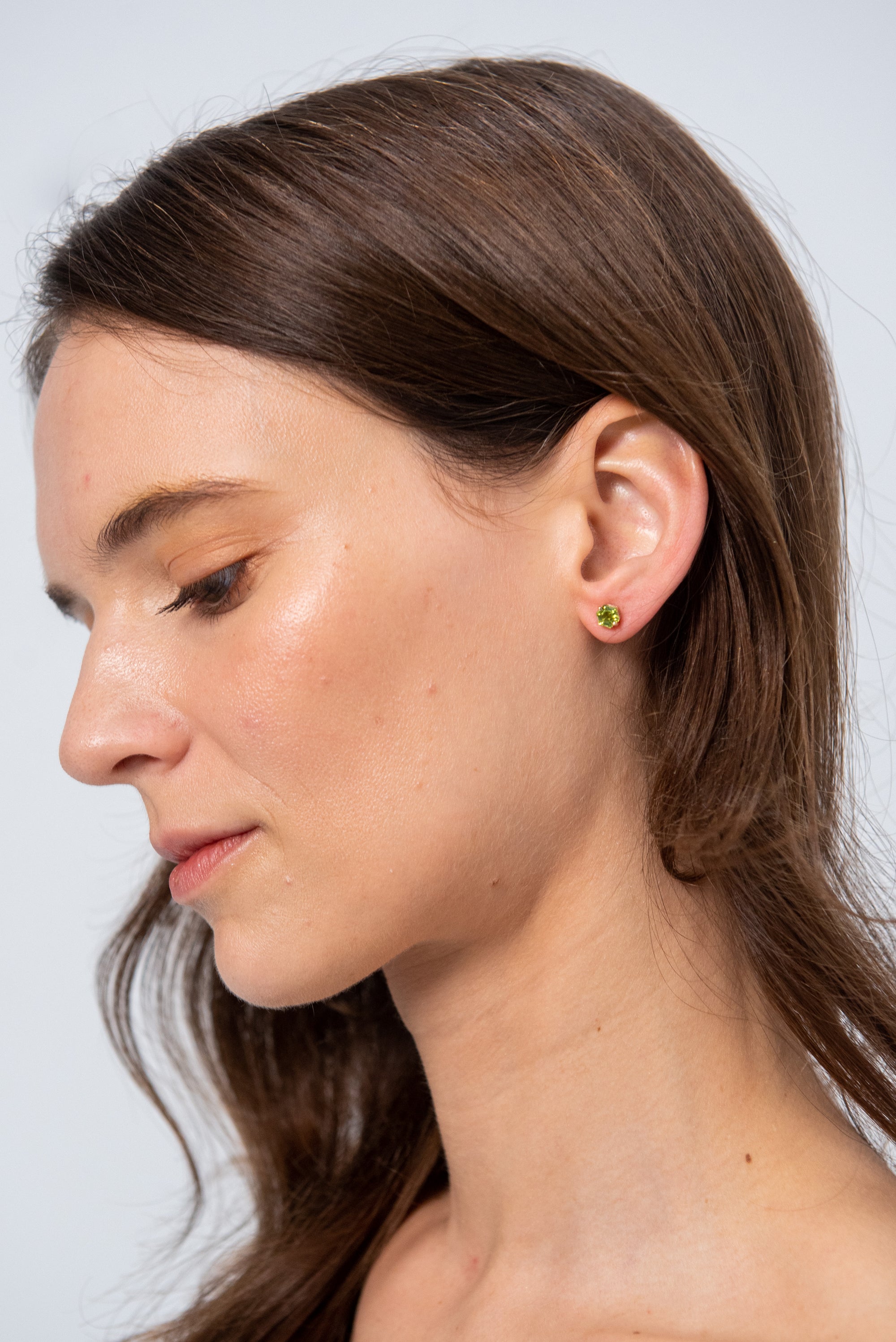 Amalfi Hexagon Earrings, Peridot