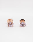 SUZANNE KALAN - Amalfi Diamond Cut Studs, Rose De France