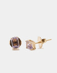 SUZANNE KALAN - Amalfi Emerald Cut Studs, Rose De Frances