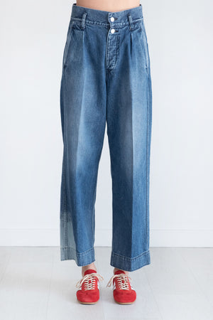 TANAKA - The Wide Jean Trouser, Vintage Blue