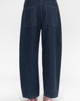 Indigo Barre Denim Knit Sid Jean - Short, Indigo