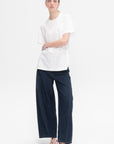 Indigo Barre Denim Knit Sid Jean - Short, Indigo