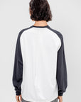 Perfect Sculpted Baseball T-Shirt, Black & White Multi