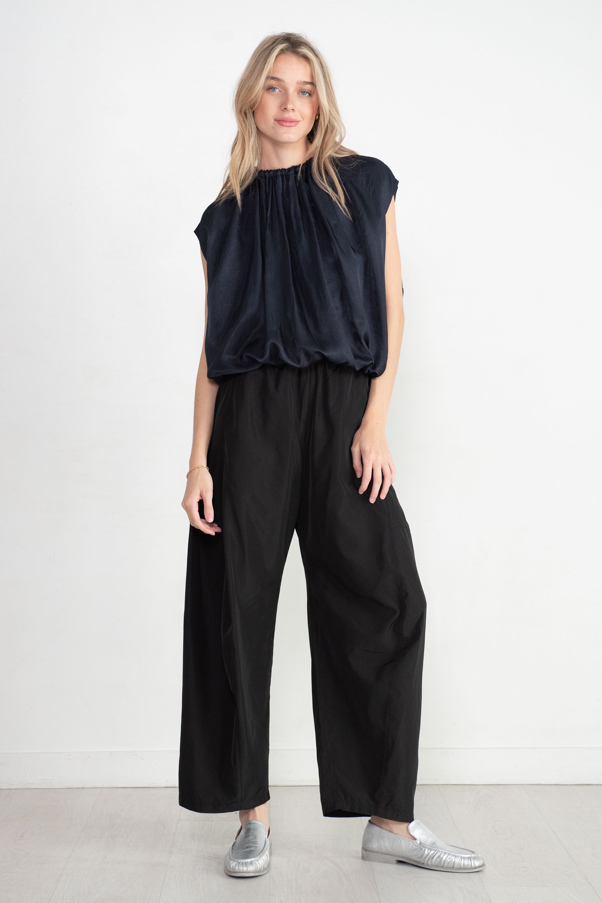 TIBI - Italian Sporty Nylon Winslow Pant, Black