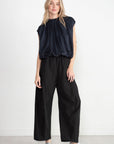 TIBI - Italian Sporty Nylon Winslow Pant, Black
