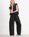 TIBI - Italian Sporty Nylon Winslow Pant, Black