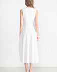 TIBI - Boucle Knit Sculpted Dress, White