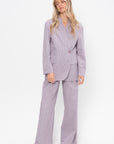 Garment Dyed Seersucker Liam Blazer, Mauve Multi