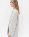 TIBI - Drapey Suiting Liam Blazer,	Stone